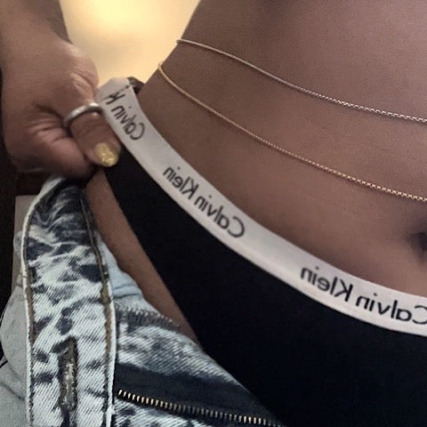 The Marylin set (anklet + belly chain)