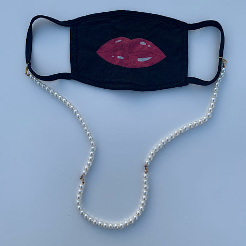 Convertible Pearl Chain Face Mask (3 ways)