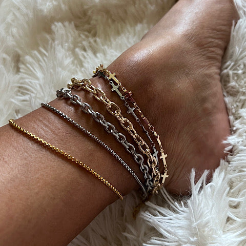 The Marylin set (anklet + belly chain)