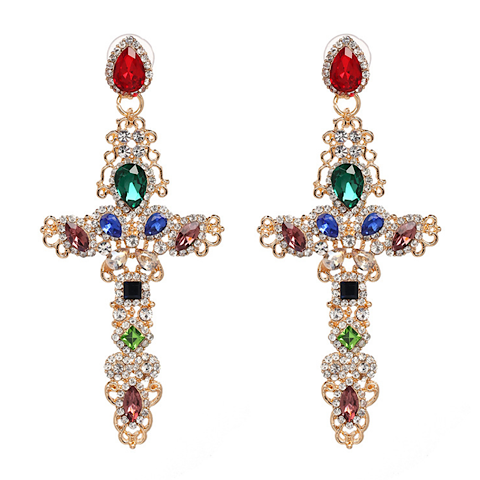 The Vintage Cross Earrings