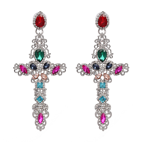 The Vintage Cross Earrings