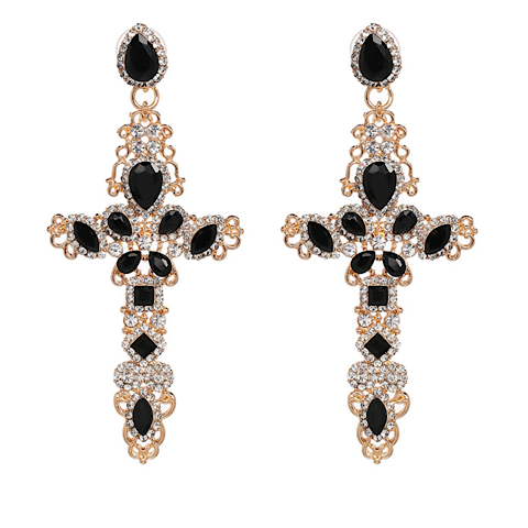 The Vintage Cross Earrings