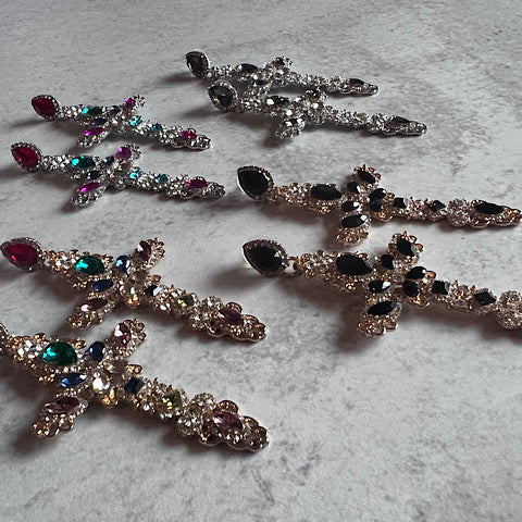 The Vintage Cross Earrings