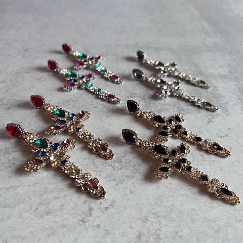 The Vintage Cross Earrings
