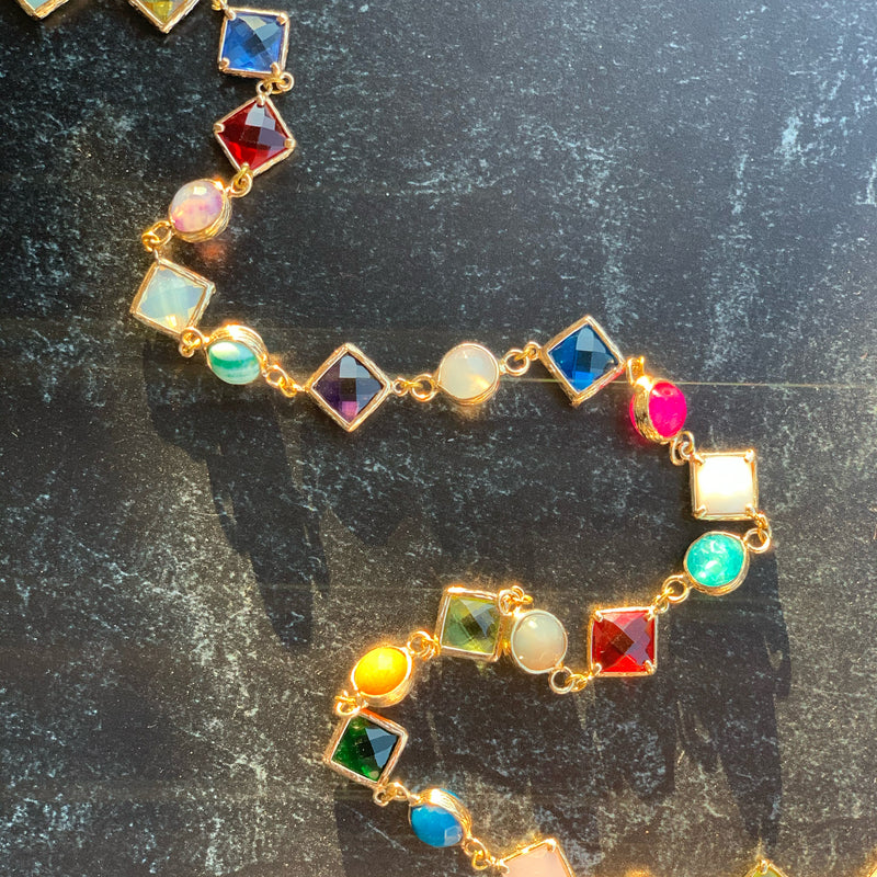 Multi-shaped Crystal Beads Face Mask Chain (3 ways)