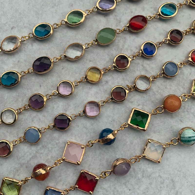 Multi-shaped Crystal Beads Face Mask Chain (3 ways)