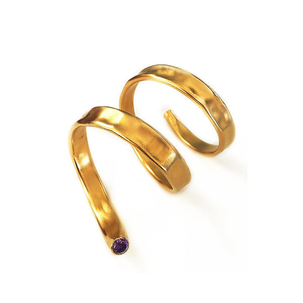 Spiral Gold Bracelet