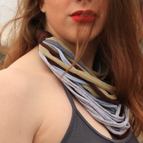 Fabric Boho Necklace (short)