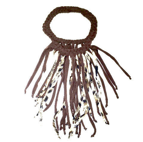 Fabric Boho Necklace (fringe)