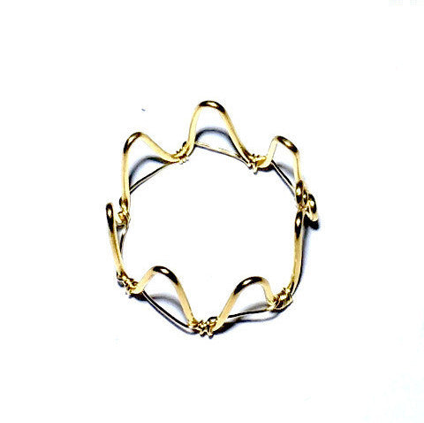 Princess Crown Wire Adjustable Ring