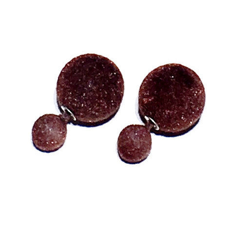 Velvet Candy Color Double Sided Earring