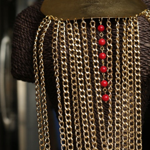 Coral Choker Body Chain