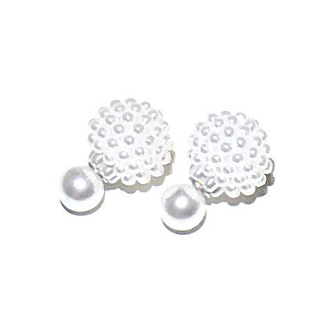 Elegant Pearl Double Sided Earrings