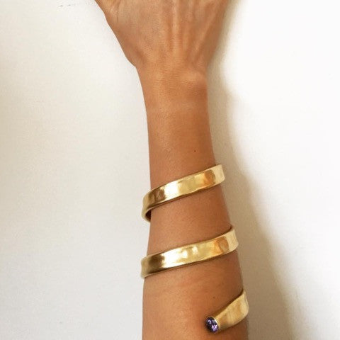 Spiral Gold Bracelet