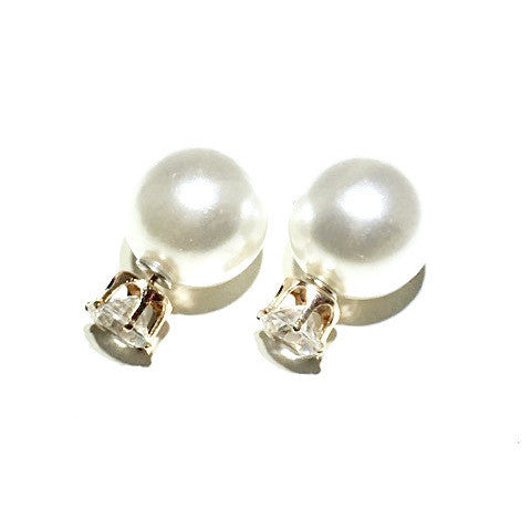 Circone/Pearl Double Earring