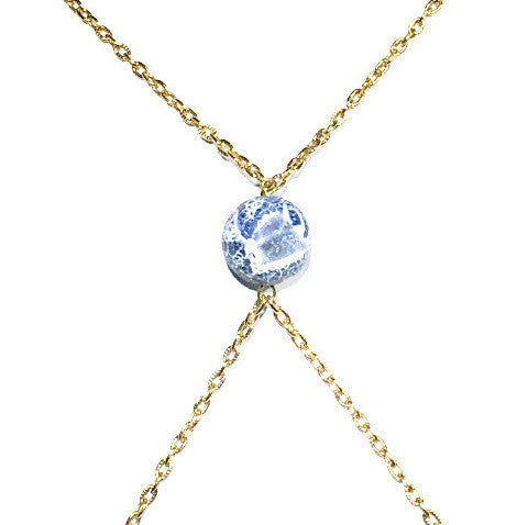 Beach Stone Gold Body Chain