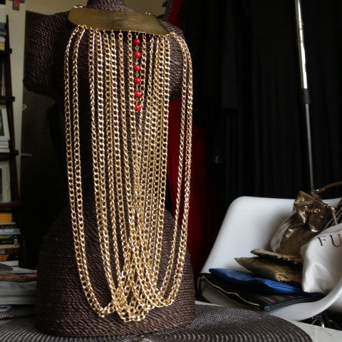 Coral Choker Body Chain