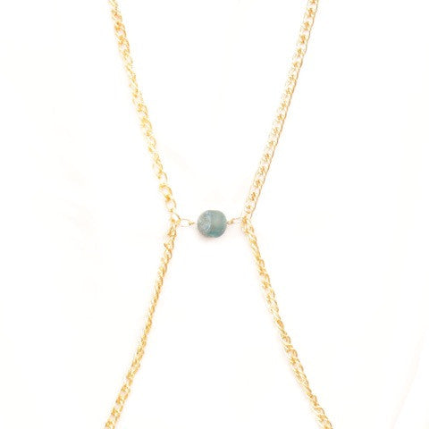 Beach Stone Gold Body Chain