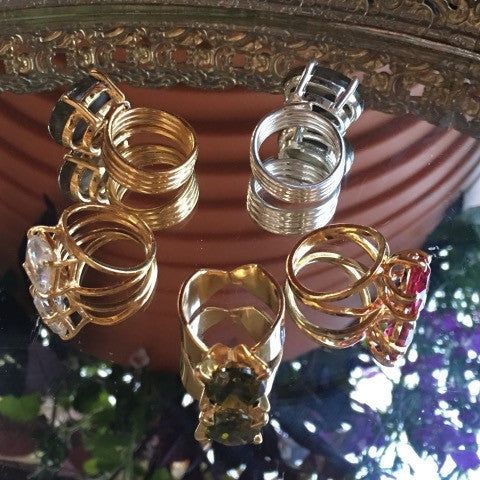 Cubic Zirconia Gold Ring