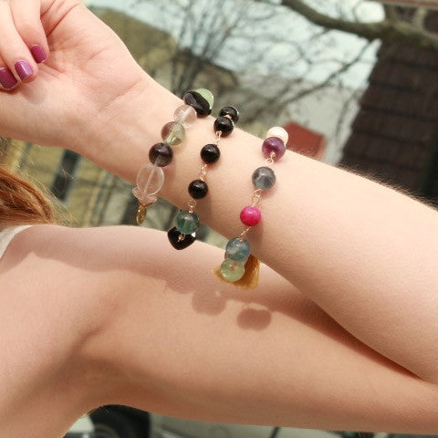 Stone Bead Bracelet